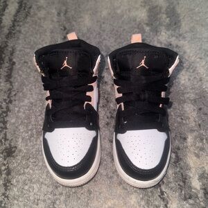 Kids Nike Air Jordan Black and White Sneakers